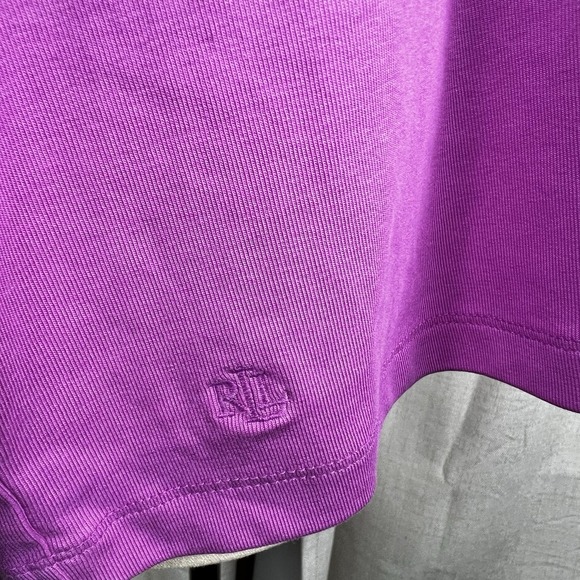 New! Lauren Ralph Lauren Lilac Purple Blouse Top Boat Neck Women's 3X Plus - Picture 7 of 11